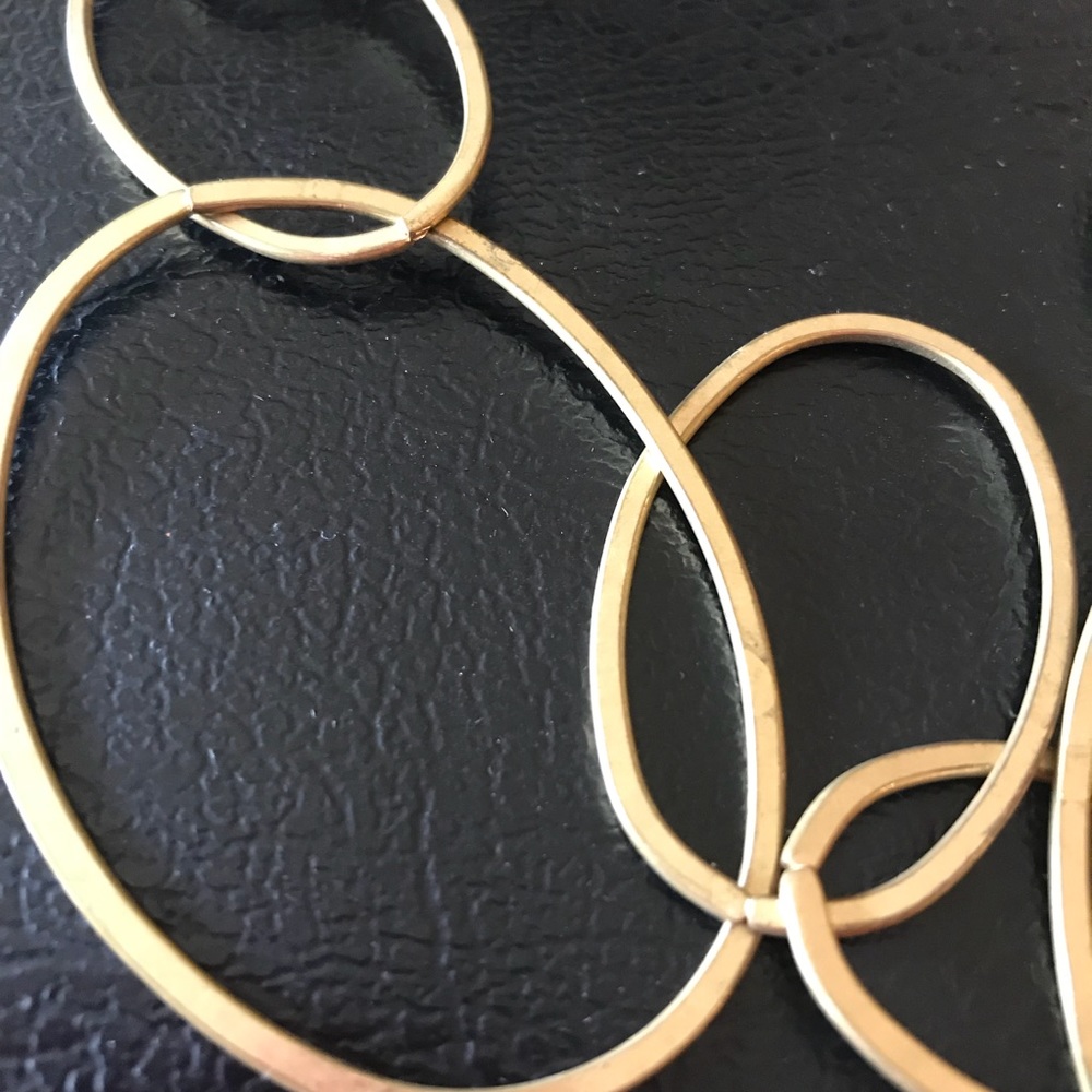 3 for $20 Brass Metal Loop Necklace - Picture 3 of 5